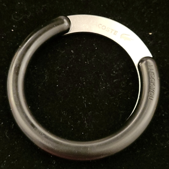 Lacoste Jewelry - Lacoste Silver and Gunmetal Bangle